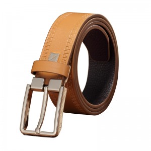 HD0827 - تخصيص أزياء الراقية حزام جلد طبيعي لرجل العلامة التجارية مصمم حزام من الجلد الحقيقي
